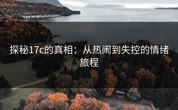 探秘17c的真相：从热闹到失控的情绪旅程